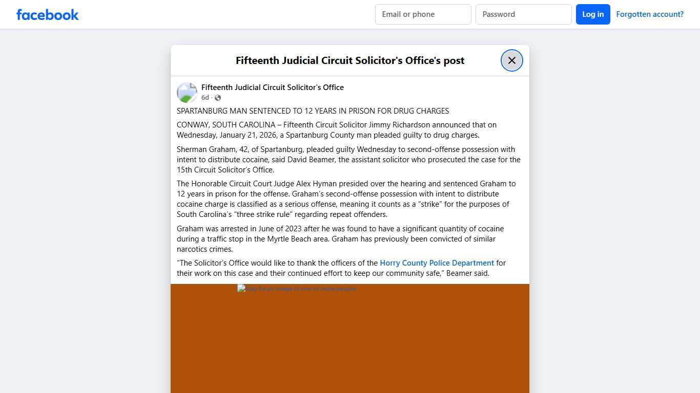 SPARTANBURG... - Fifteenth Judicial Circuit Solicitor's Office Facebook